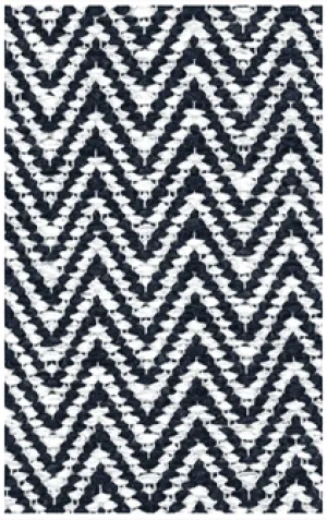Hampton Indoor/Outdoor PVC Rug - Chevron Blue
