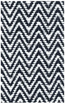 Hampton Indoor/Outdoor PVC Rug - Chevron Blue