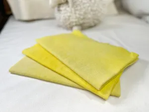 Hand-Dyed Wool Cloth - Shades of Citrine