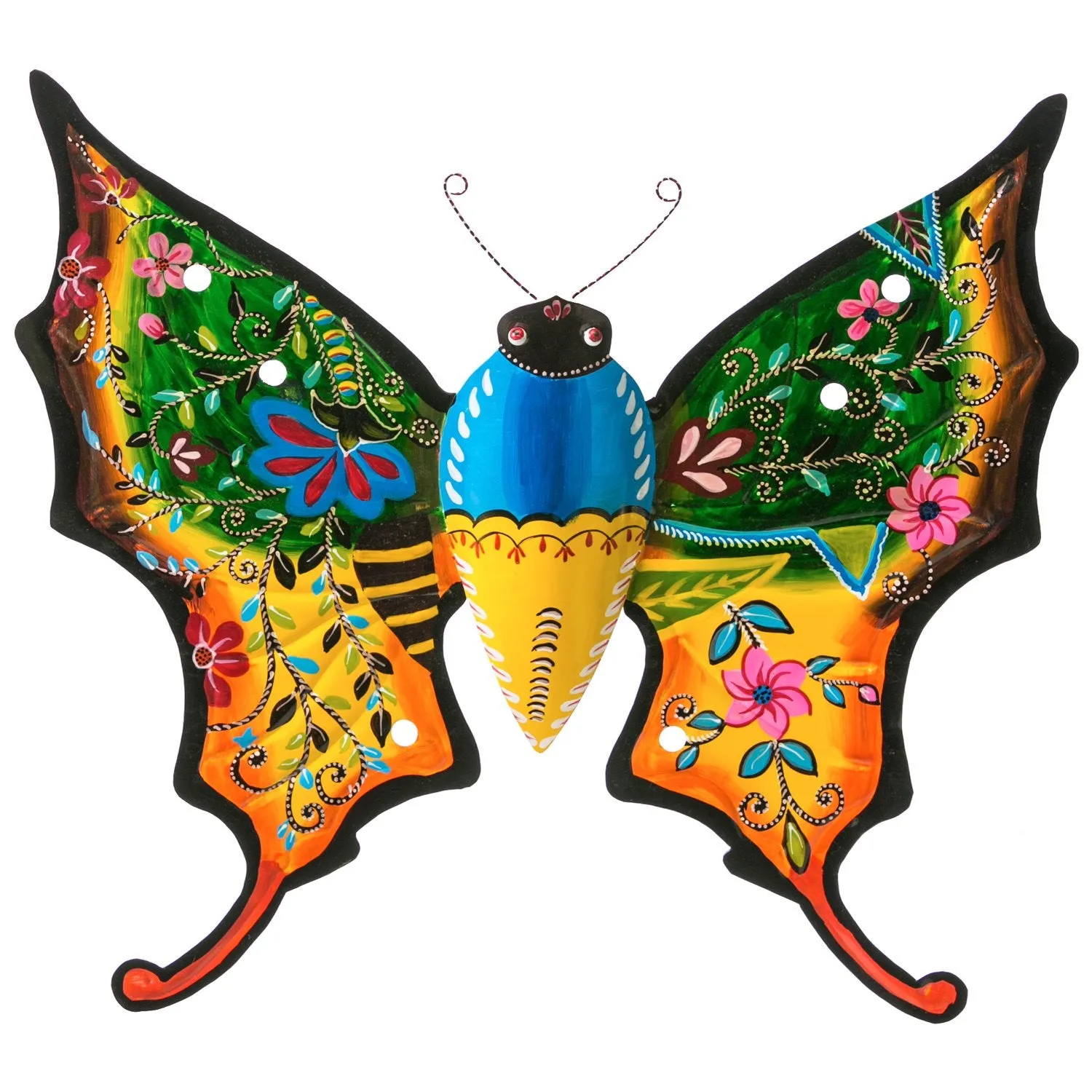 Hand Painted BoHo Butterflies, 4 Asst.,6awd171