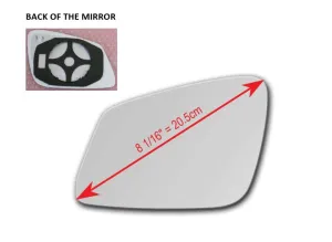 Heated Mirror Glass with Plastic Backing Plate Attached for BMW F01 F02 F03 F04 750i XDRIVE 2010 - 2015