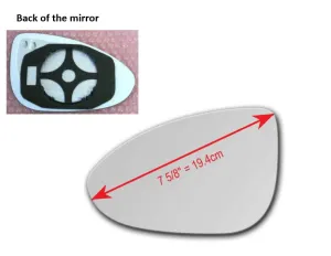 Heated Mirror Glass with Plastic Backing Plate Attached for Chevrolet Sonic 2012 - 2021
