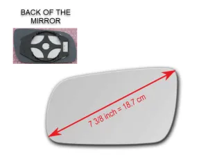 Heated Mirror Glass with Plastic Backing Plate Attached for Volkswagen VW Jetta City 2007 - 2009