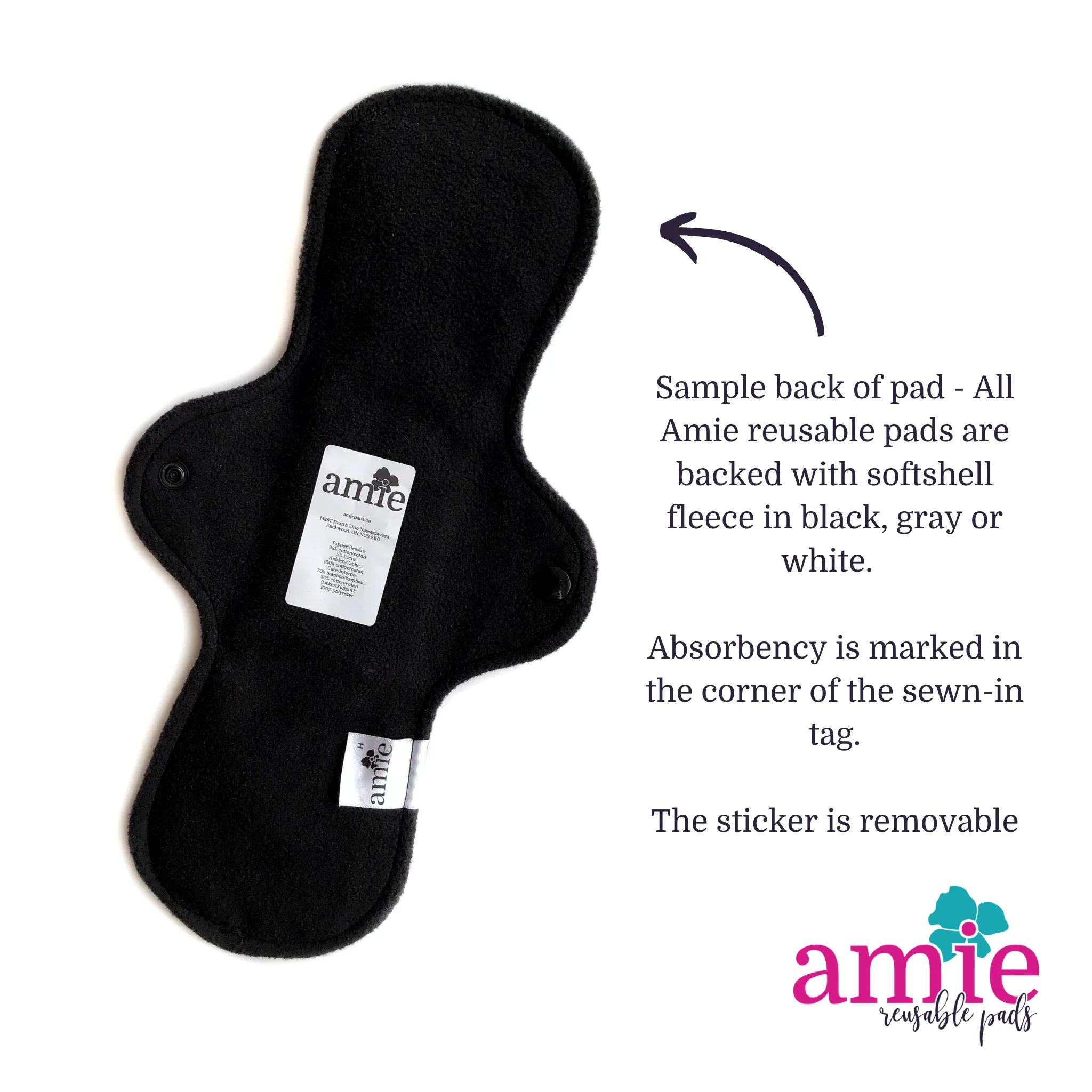Heavy Absorbency Reusable Pads: Mint Floral