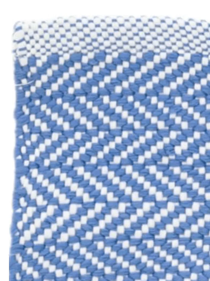 Herringbone Indoor/ Outdoor Rug - French Blue