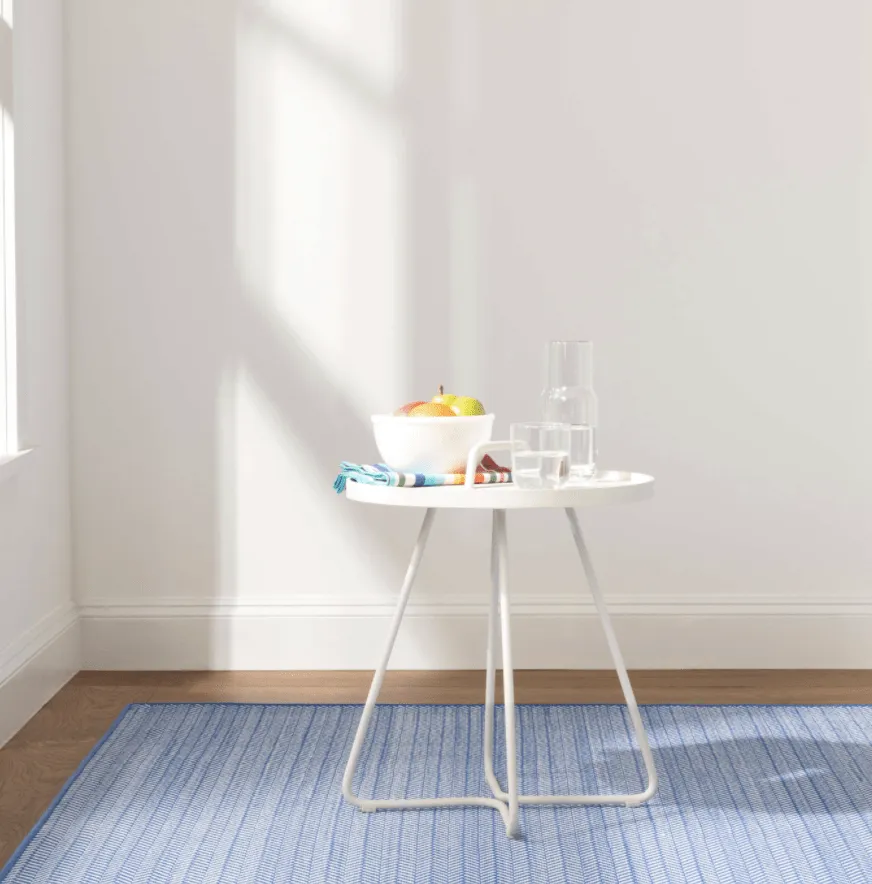 Herringbone Indoor/ Outdoor Rug - French Blue