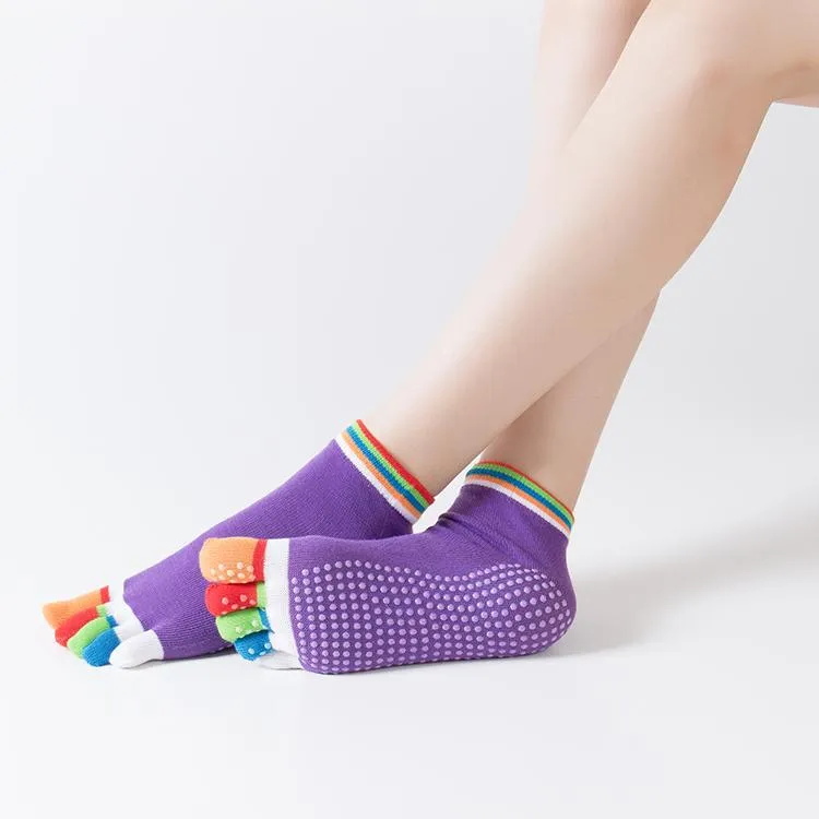 HJ Non-Slip Five-Toed Dispensing Yoga Socks