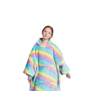 Hoodie Blanket Kids Rainbow