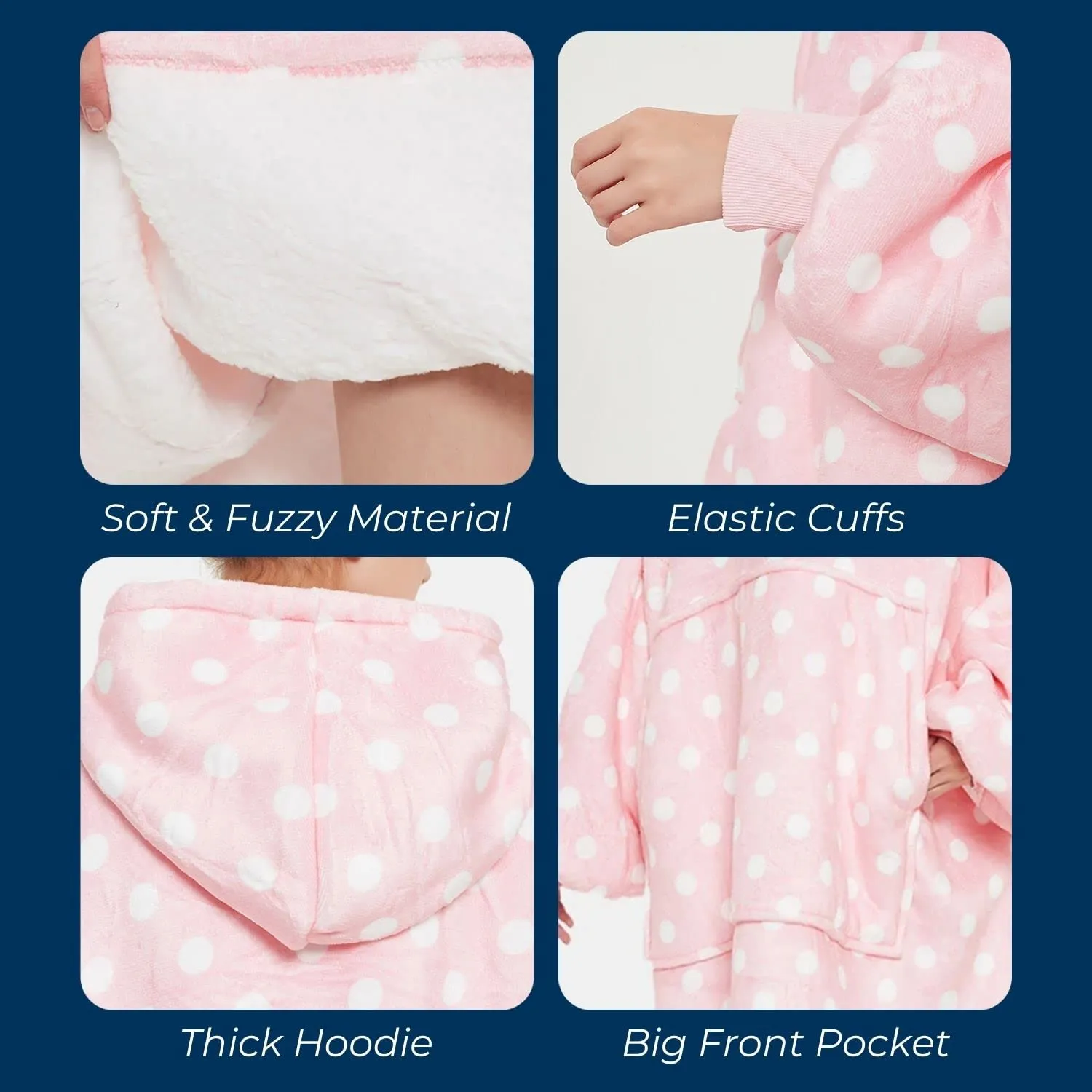 Hoodie Blanket Kids Rainbow