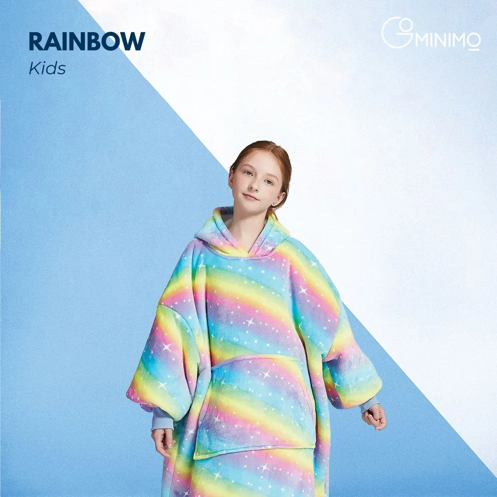 Hoodie Blanket Kids Rainbow