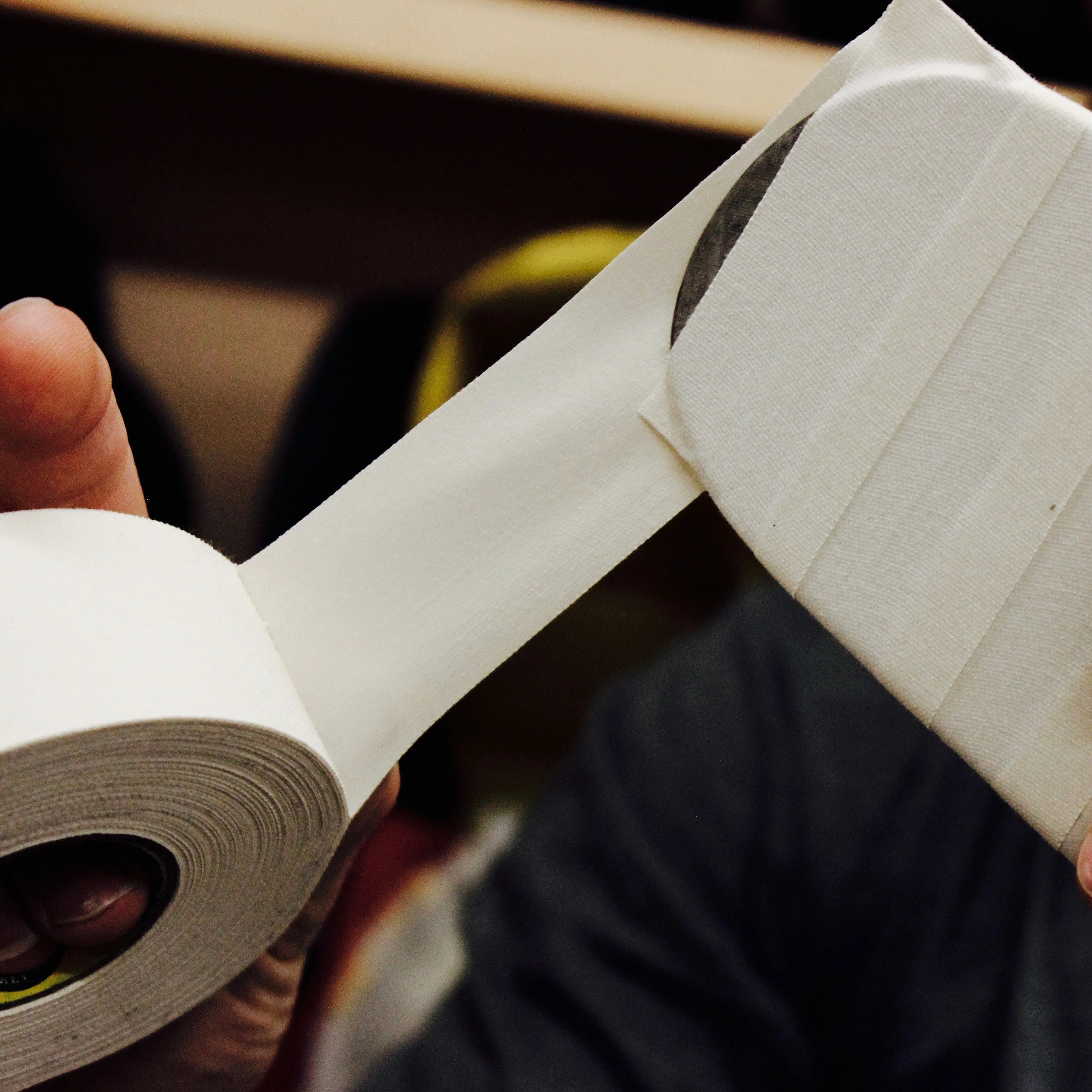 Howies 1.5” White Cloth Hockey Tape