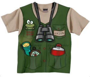 HPSP Shirt, Personalized 3D Shirt For Kids, Custom Safari Guide Shirt, Personalized Childrens Jungle Birthday T-Shirt, Boy's Jungle Safari Birthday Shirt