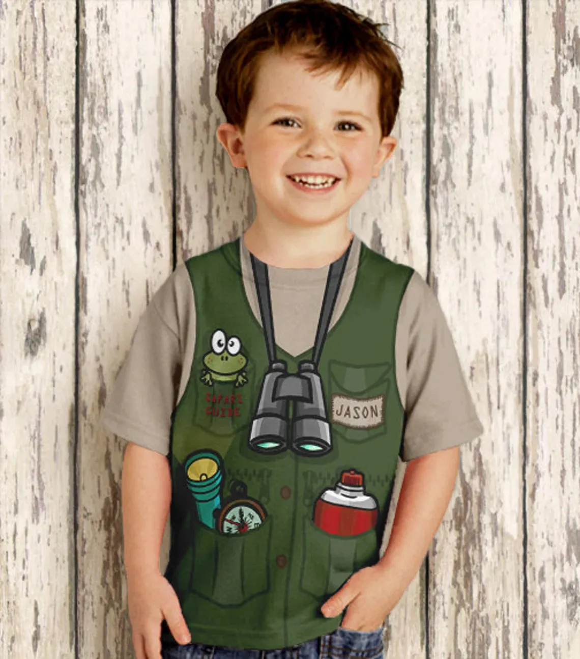 HPSP Shirt, Personalized 3D Shirt For Kids, Custom Safari Guide Shirt, Personalized Childrens Jungle Birthday T-Shirt, Boy's Jungle Safari Birthday Shirt