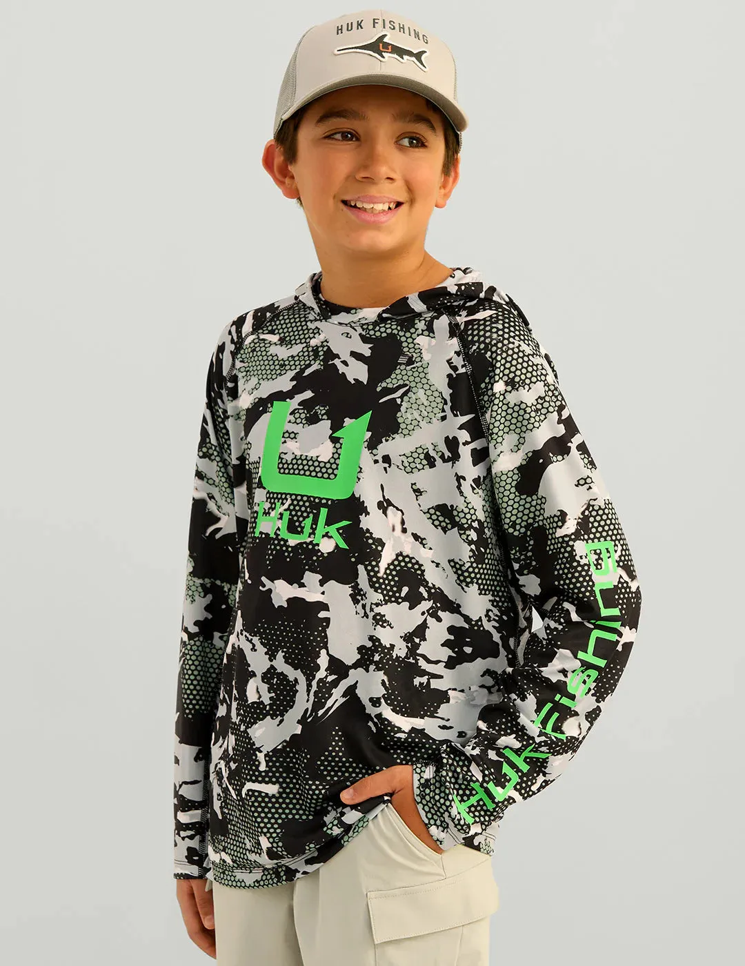 HUK Youth Icon Printed Hoodie