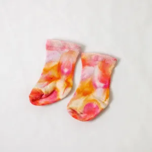 Ice-Dyed Bamboo Baby Socks - Golden Hour