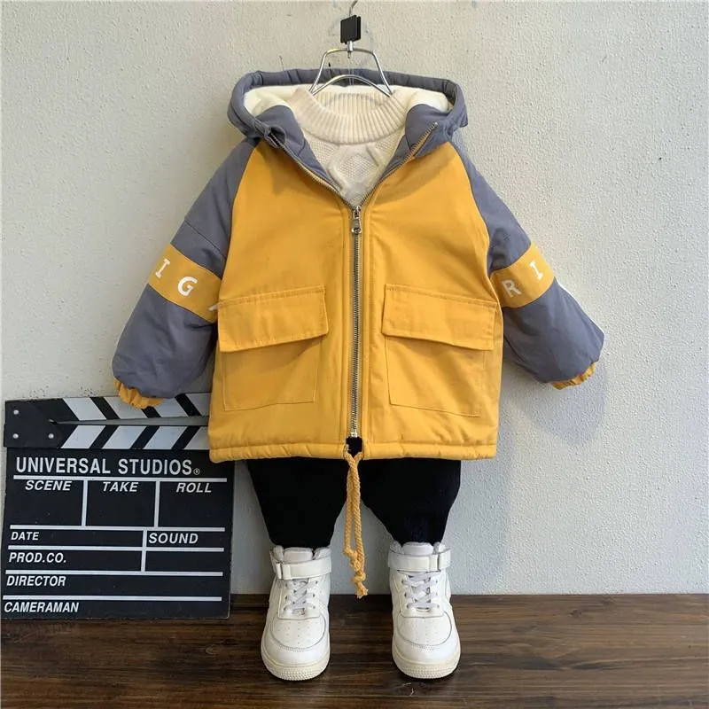 INSTOCK-Boys Plush Cotton Jacket