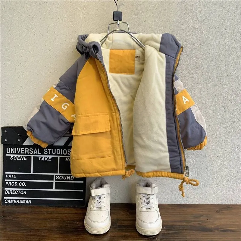 INSTOCK-Boys Plush Cotton Jacket