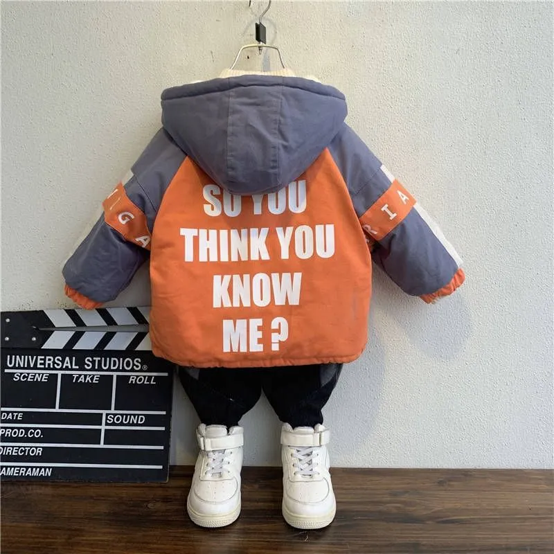 INSTOCK-Boys Plush Cotton Jacket