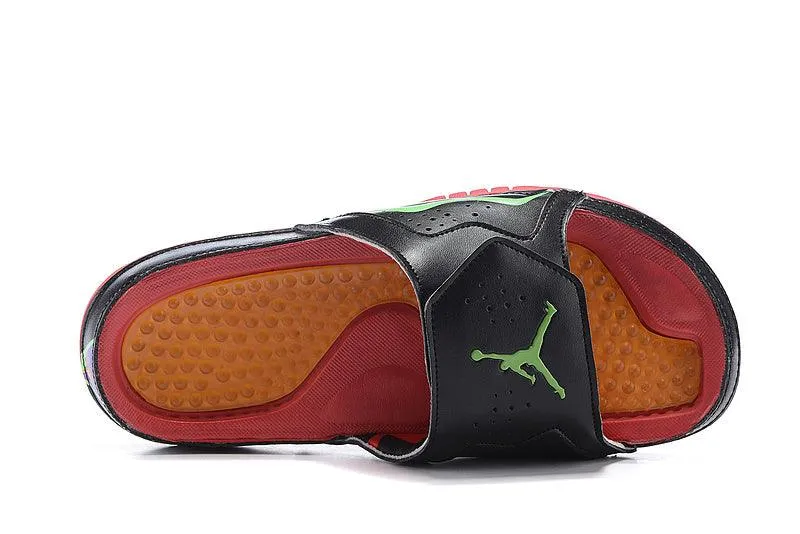 Jordan Hydro 7 Retro Slide Black Pink Orange Green