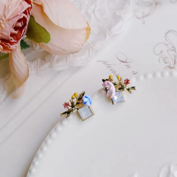Just Lil Things  Multi color Pin Earrings jlt11295