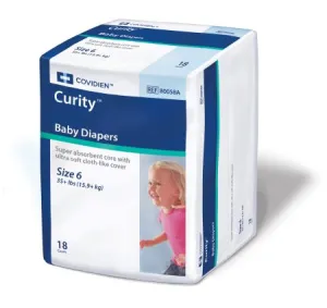 Kendall Curity Ultra Fits Baby Diapers Size 6