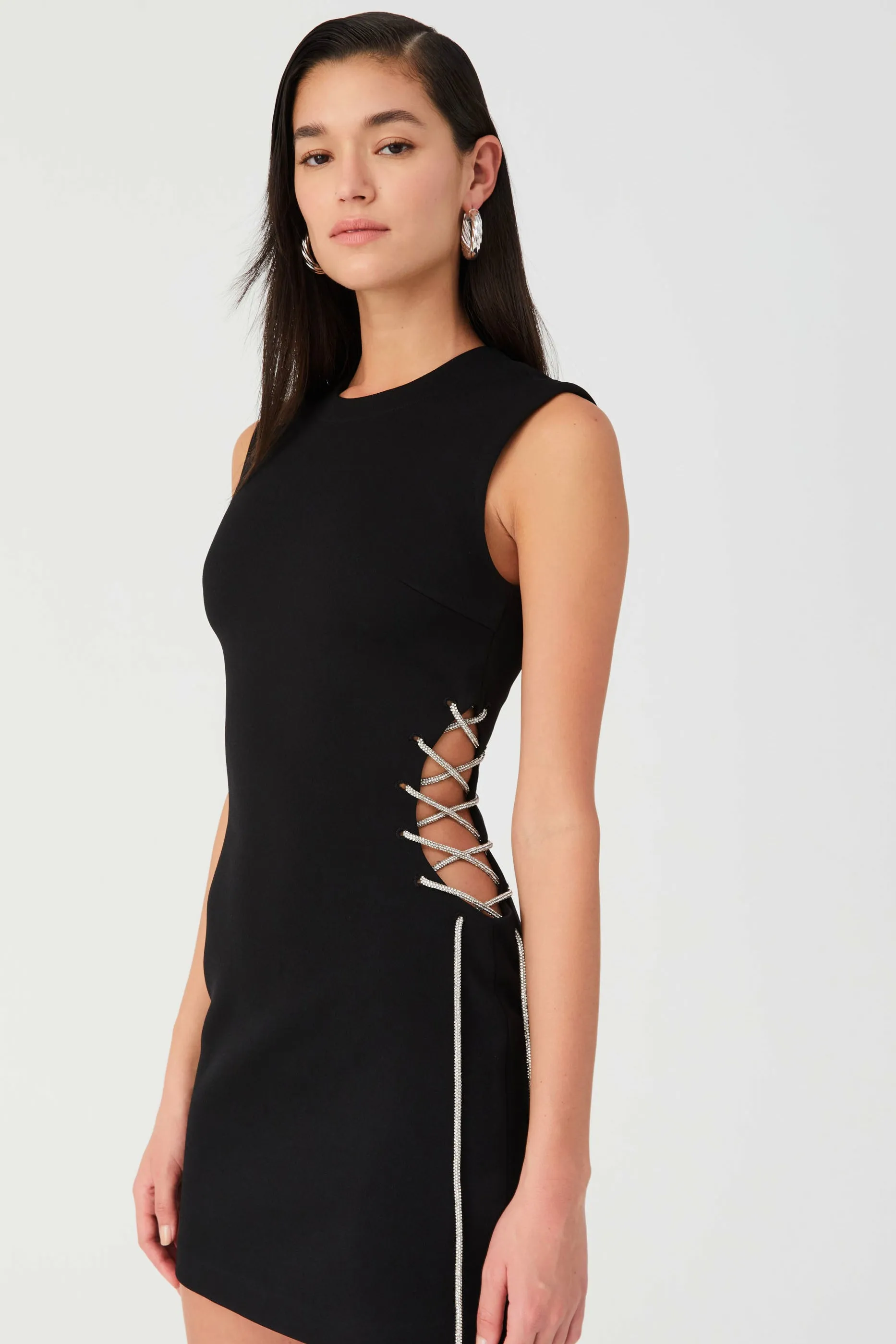 KENDY CREPE MINI DRESS
