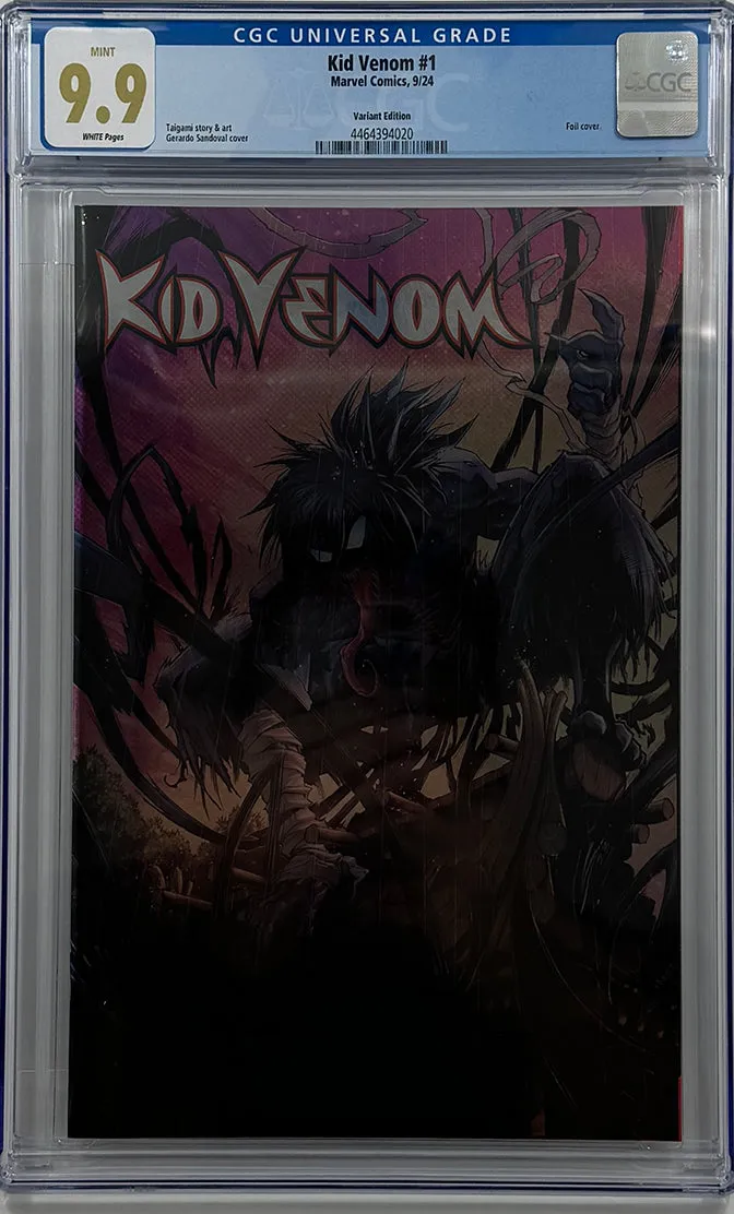 KID VENOM #1 | GERARDO SANDOVAL FOIL VARIANT | CGC 9.9