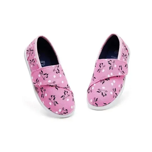 Kids Loafer Flat Slip On Canvas Sneakers Pink Unicorn - KKOMFORME