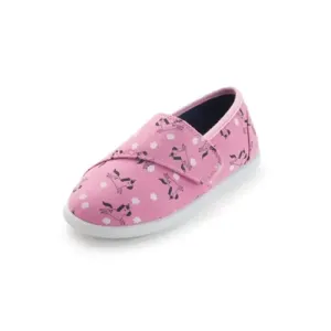 Kids Loafer Flat Slip On Canvas Sneakers Pink Unicorn - KKOMFORME