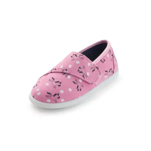 Kids Loafer Flat Slip On Canvas Sneakers Pink Unicorn - KKOMFORME