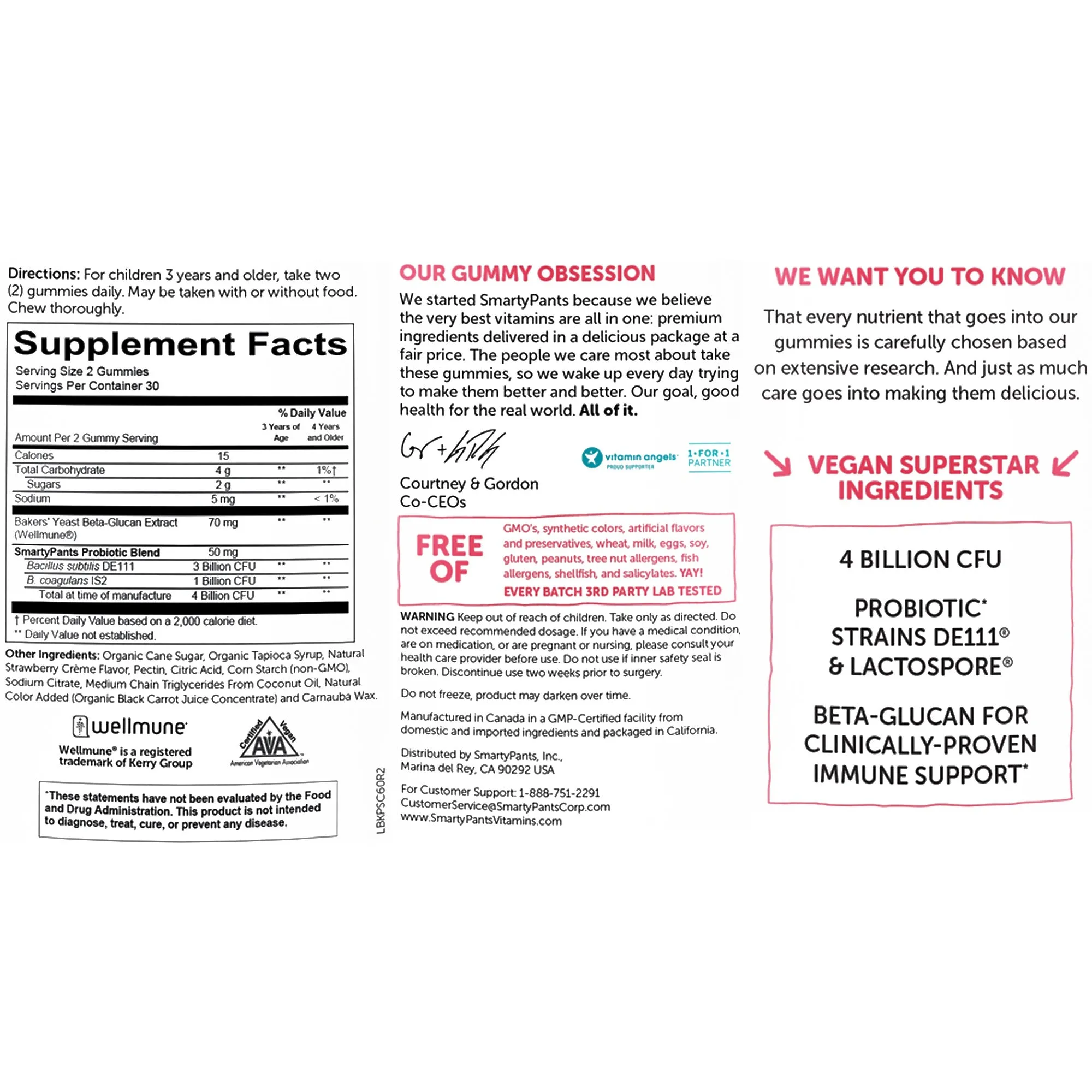 Kids Probiotic Complete Strawberry Creme
