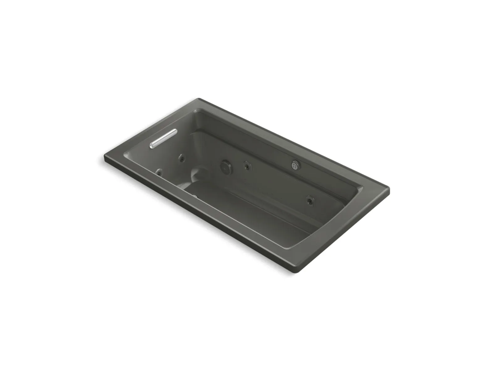 KOHLER K-1122-XHGH Archer 60" x 32" drop-in Heated BubbleMassage air bath and whirlpool