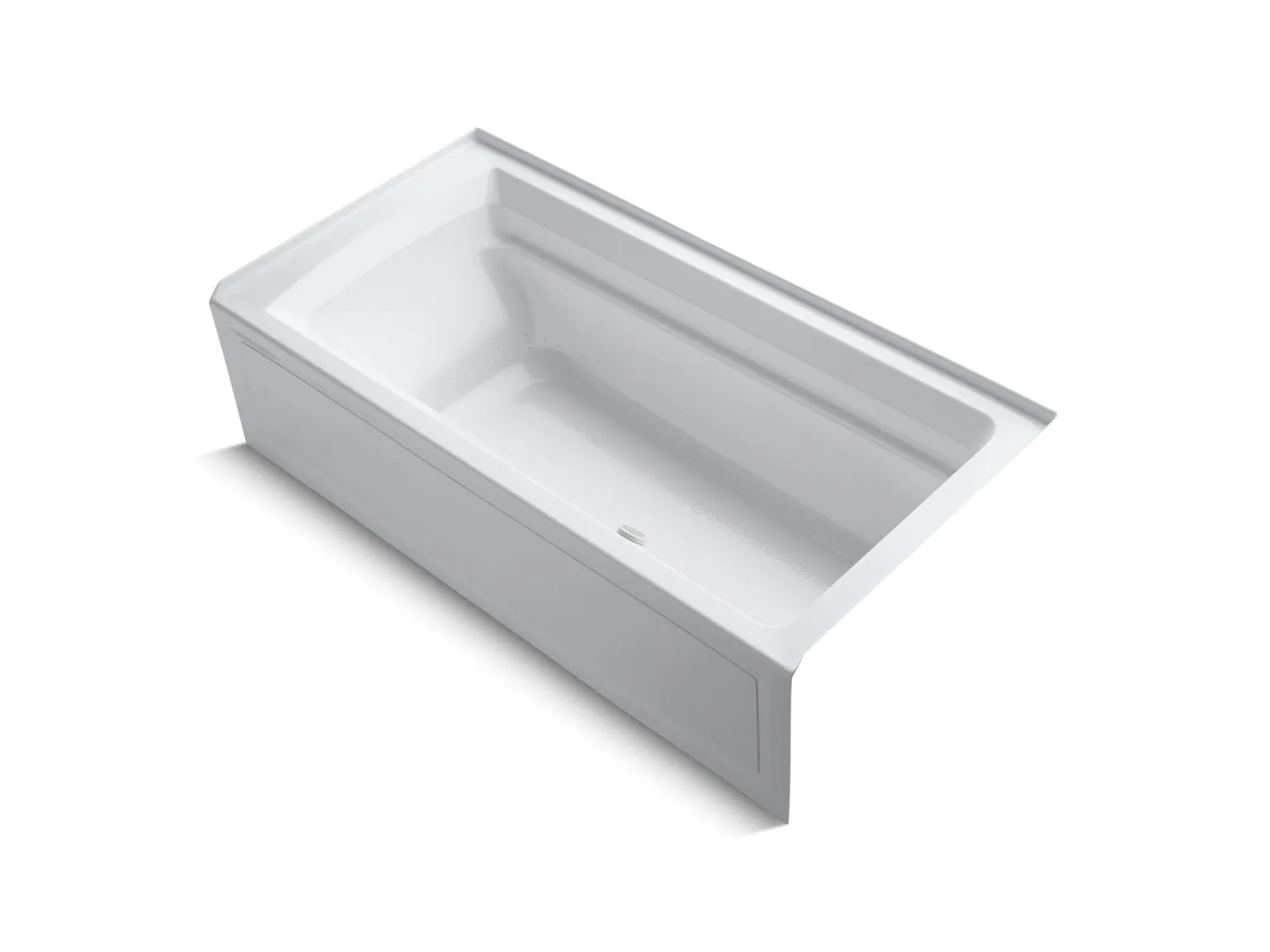 KOHLER K-1124-GHRAW Archer 72" x 36" alcove Heated BubbleMassage air bath with Bask heated surface, right drain