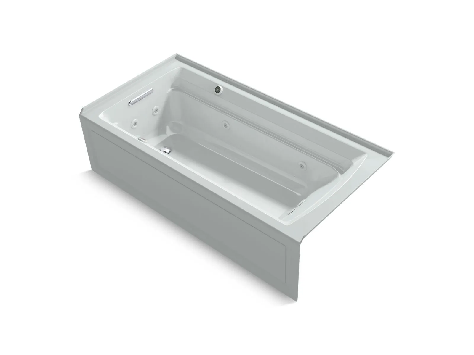 KOHLER K-1124-XGHLA Archer 72" x 36" alcove Heated BubbleMassage air bath and whirlpool, left drain