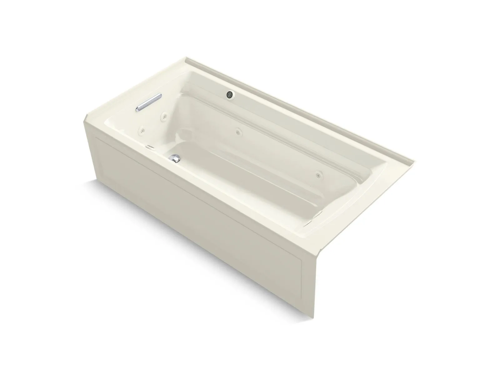 KOHLER K-1124-XGHLA Archer 72" x 36" alcove Heated BubbleMassage air bath and whirlpool, left drain