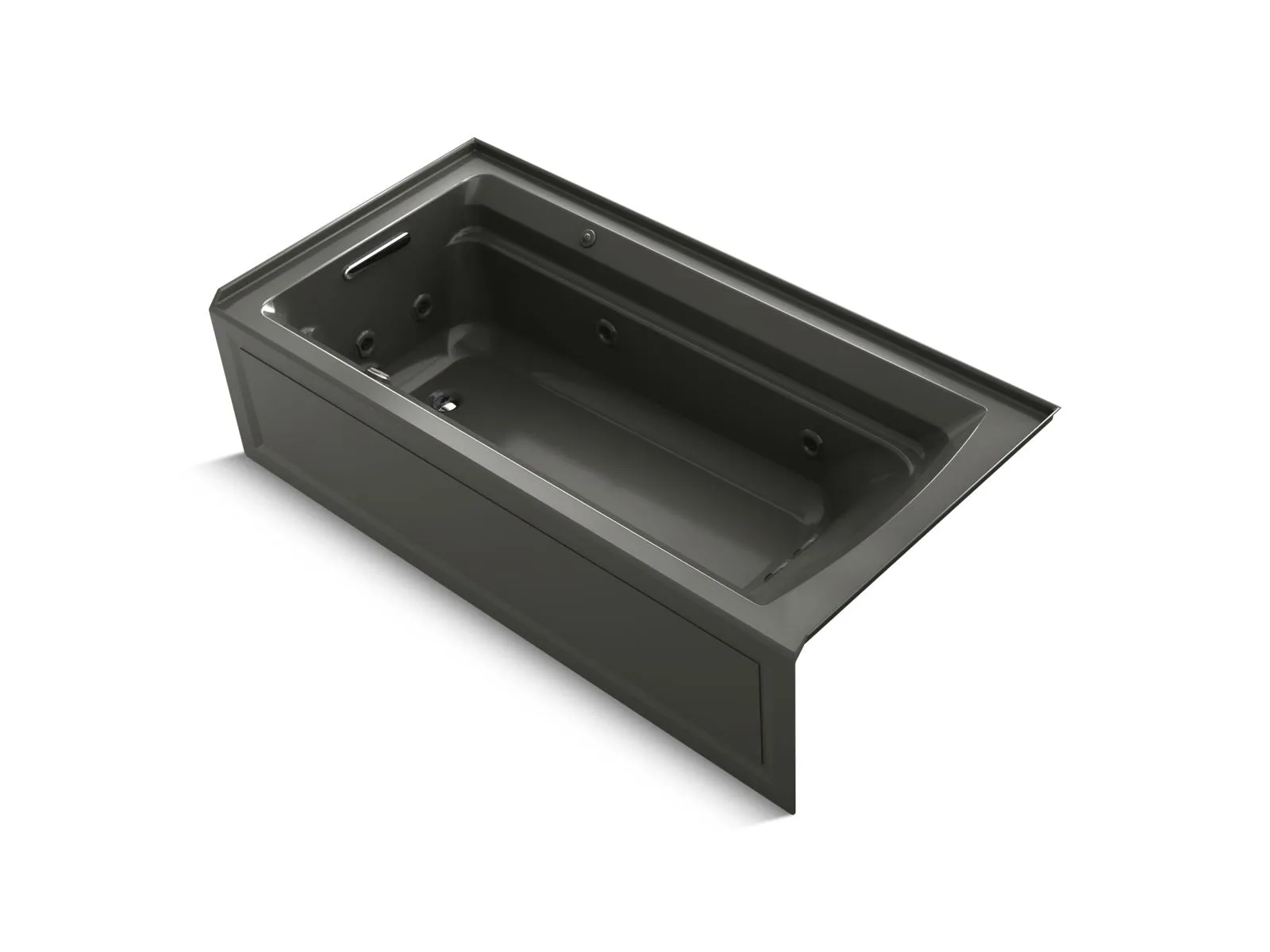 KOHLER K-1124-XGHLA Archer 72" x 36" alcove Heated BubbleMassage air bath and whirlpool, left drain