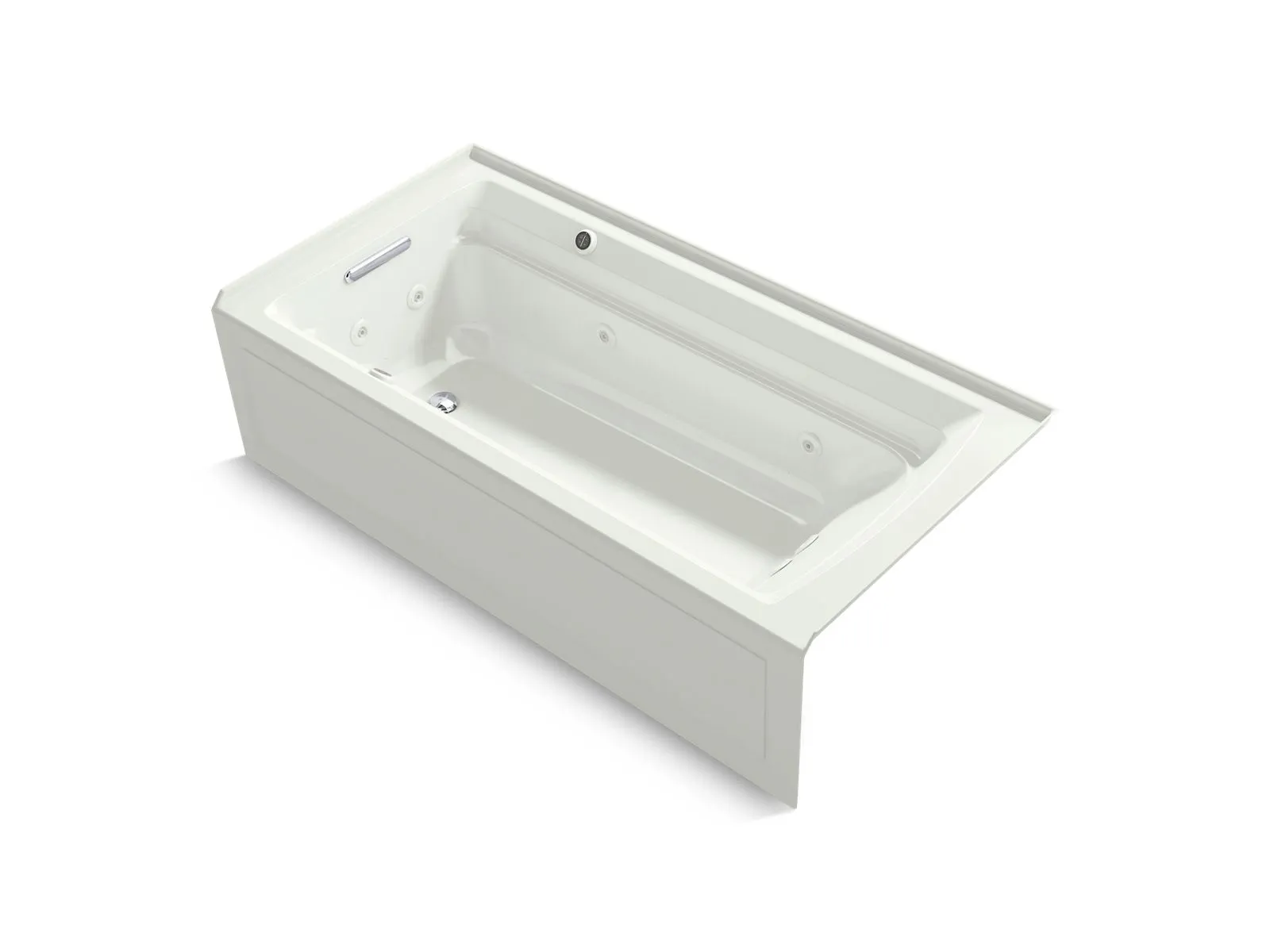 KOHLER K-1124-XGHLA Archer 72" x 36" alcove Heated BubbleMassage air bath and whirlpool, left drain