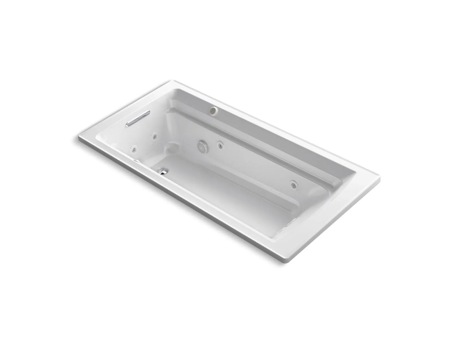 KOHLER K-1124-XHGH Archer 72" x 36" drop-in Heated BubbleMassage air bath and whirlpool