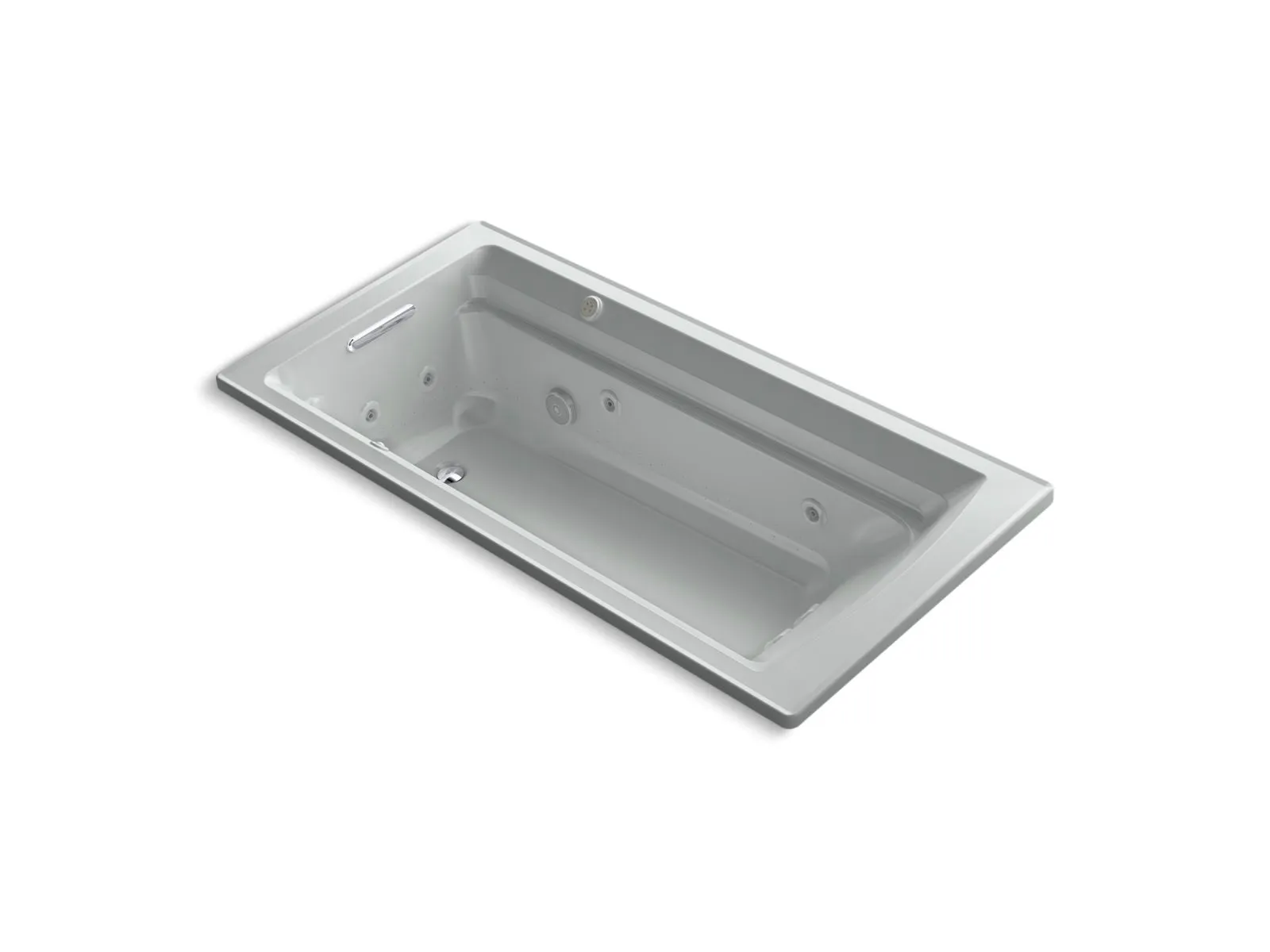 KOHLER K-1124-XHGH Archer 72" x 36" drop-in Heated BubbleMassage air bath and whirlpool