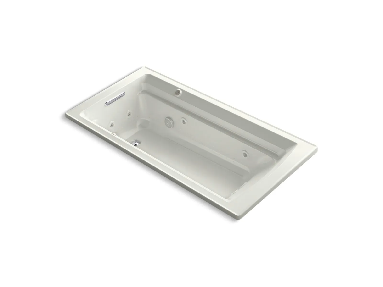 KOHLER K-1124-XHGH Archer 72" x 36" drop-in Heated BubbleMassage air bath and whirlpool