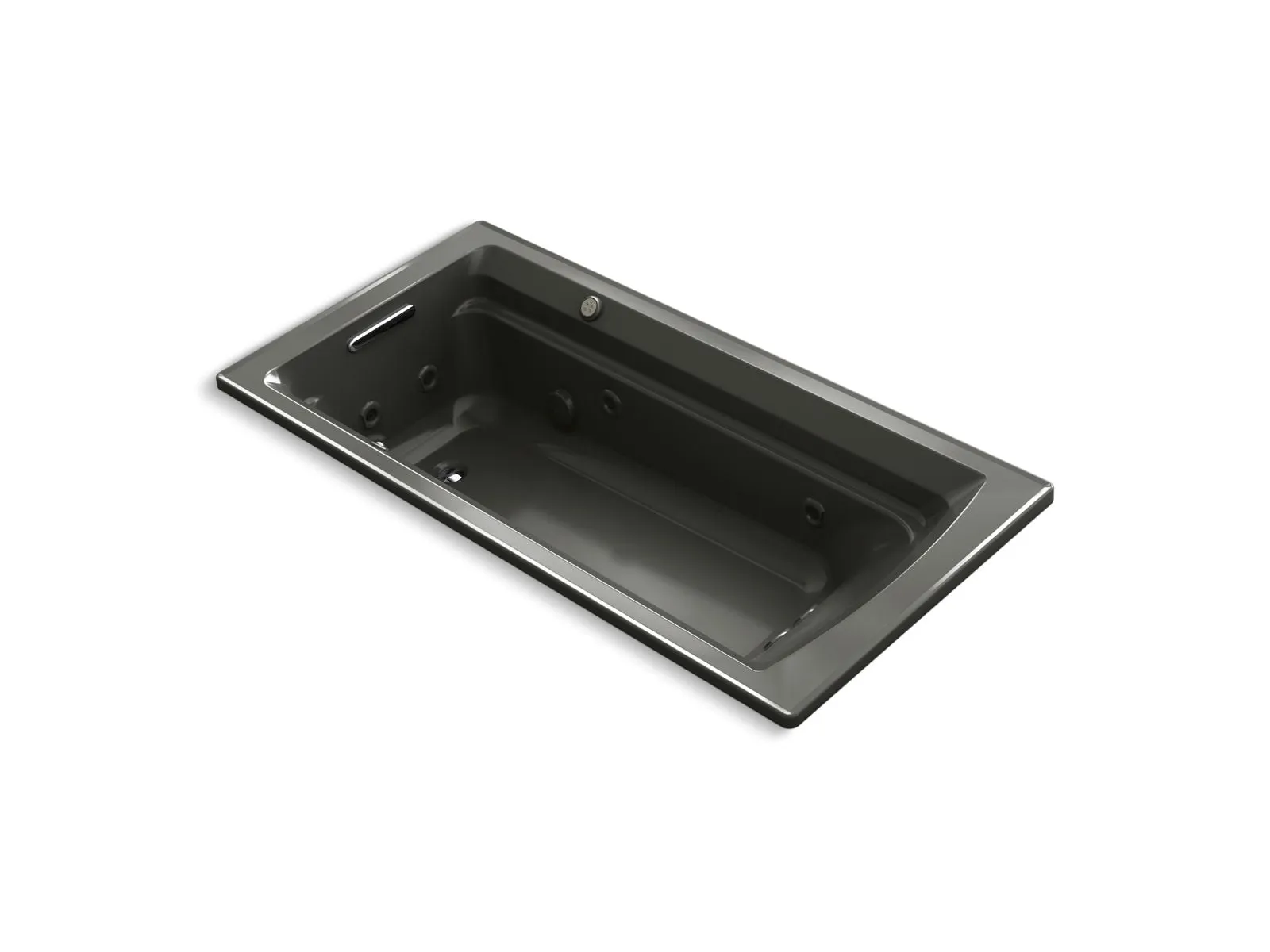 KOHLER K-1124-XHGH Archer 72" x 36" drop-in Heated BubbleMassage air bath and whirlpool