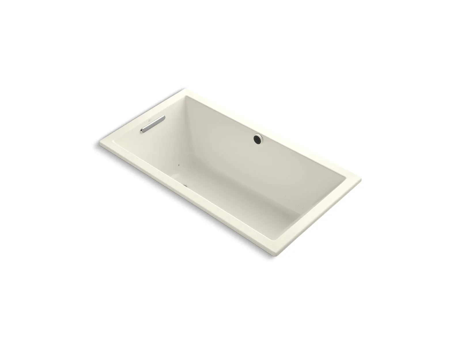 KOHLER K-1168-GHW Underscore 60" x 32" drop-in Heated BubbleMassage air bath with Bask heated surface