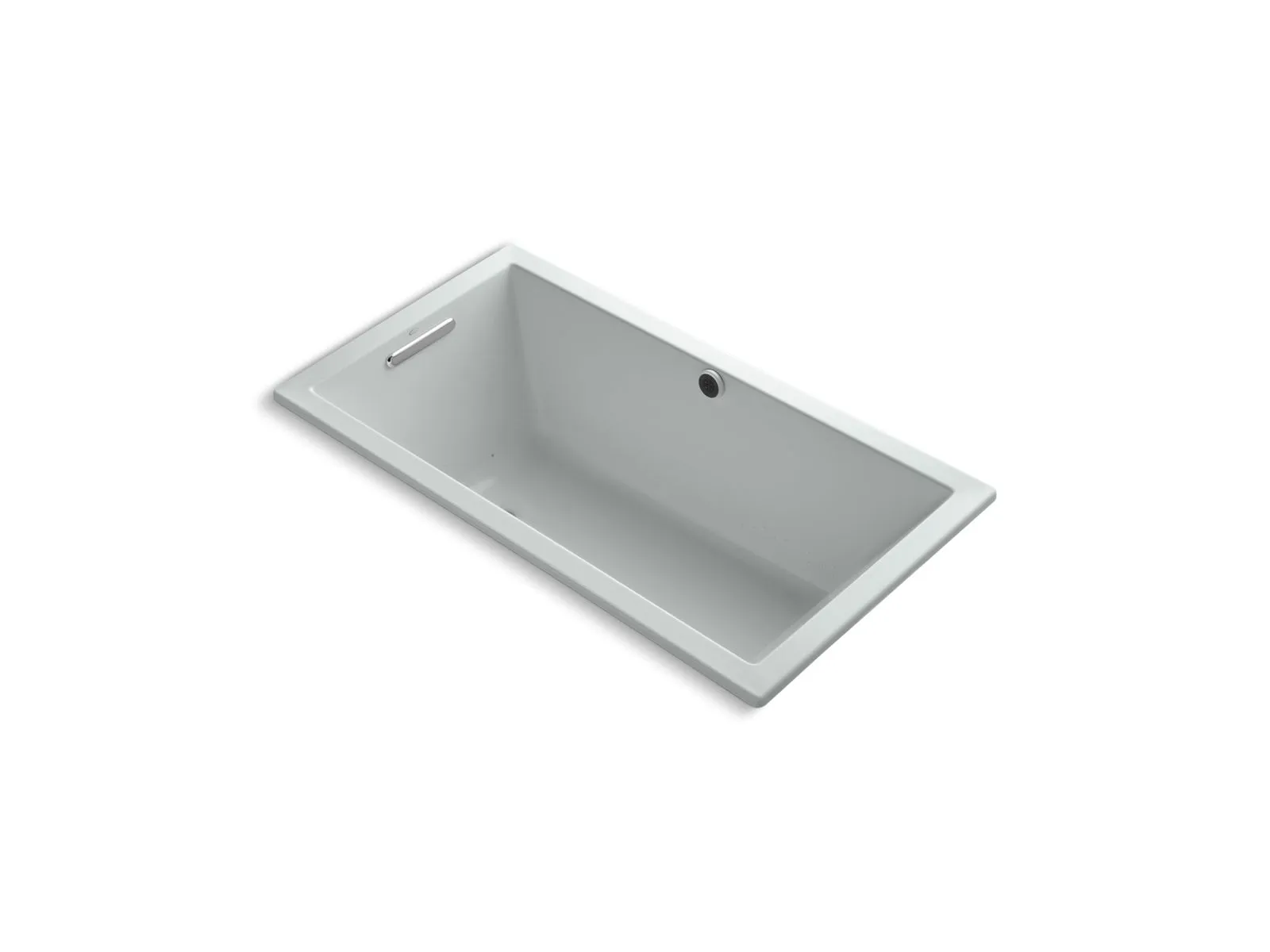 KOHLER K-1168-GHW Underscore 60" x 32" drop-in Heated BubbleMassage air bath with Bask heated surface