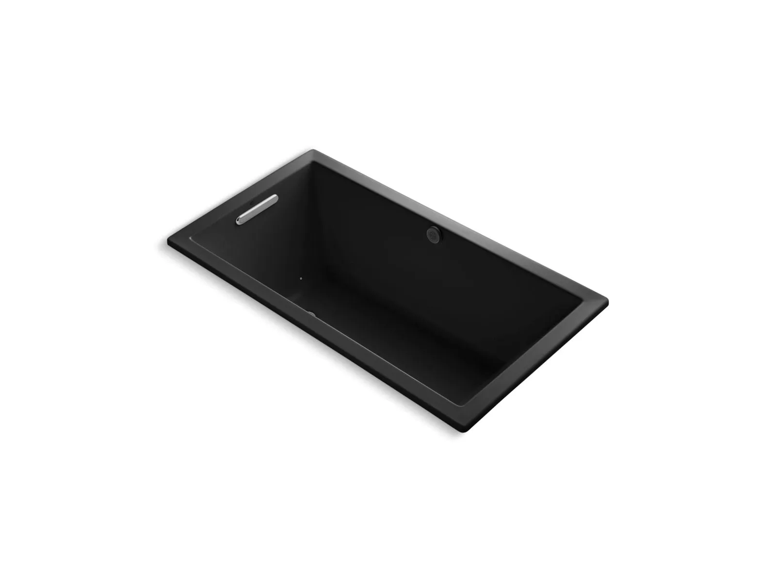 KOHLER K-1168-GHW Underscore 60" x 32" drop-in Heated BubbleMassage air bath with Bask heated surface