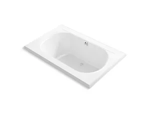 KOHLER K-1170-GHW Memoirs 66" x 42" drop-in Heated BubbleMassage air bath with Bask heated surface