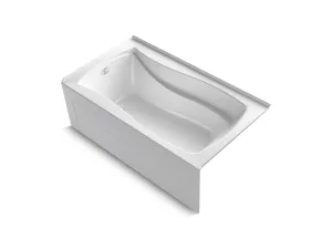 KOHLER K-1224-GHLAW Mariposa 66" x 36" alcove Heated BubbleMassage air bath with Bask heated surface, left drain