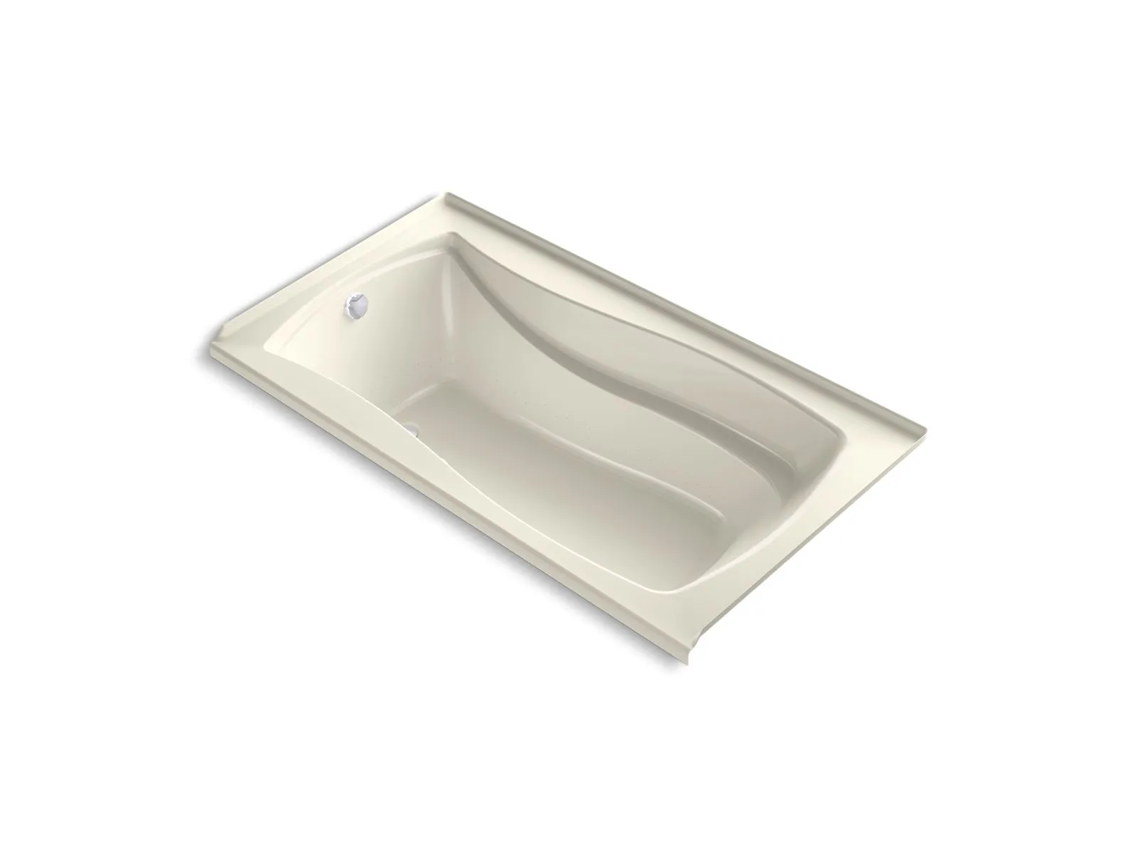 KOHLER K-1224-GHLF Mariposa 66" x 36" alcove Heated BubbleMassage air bath, left drain