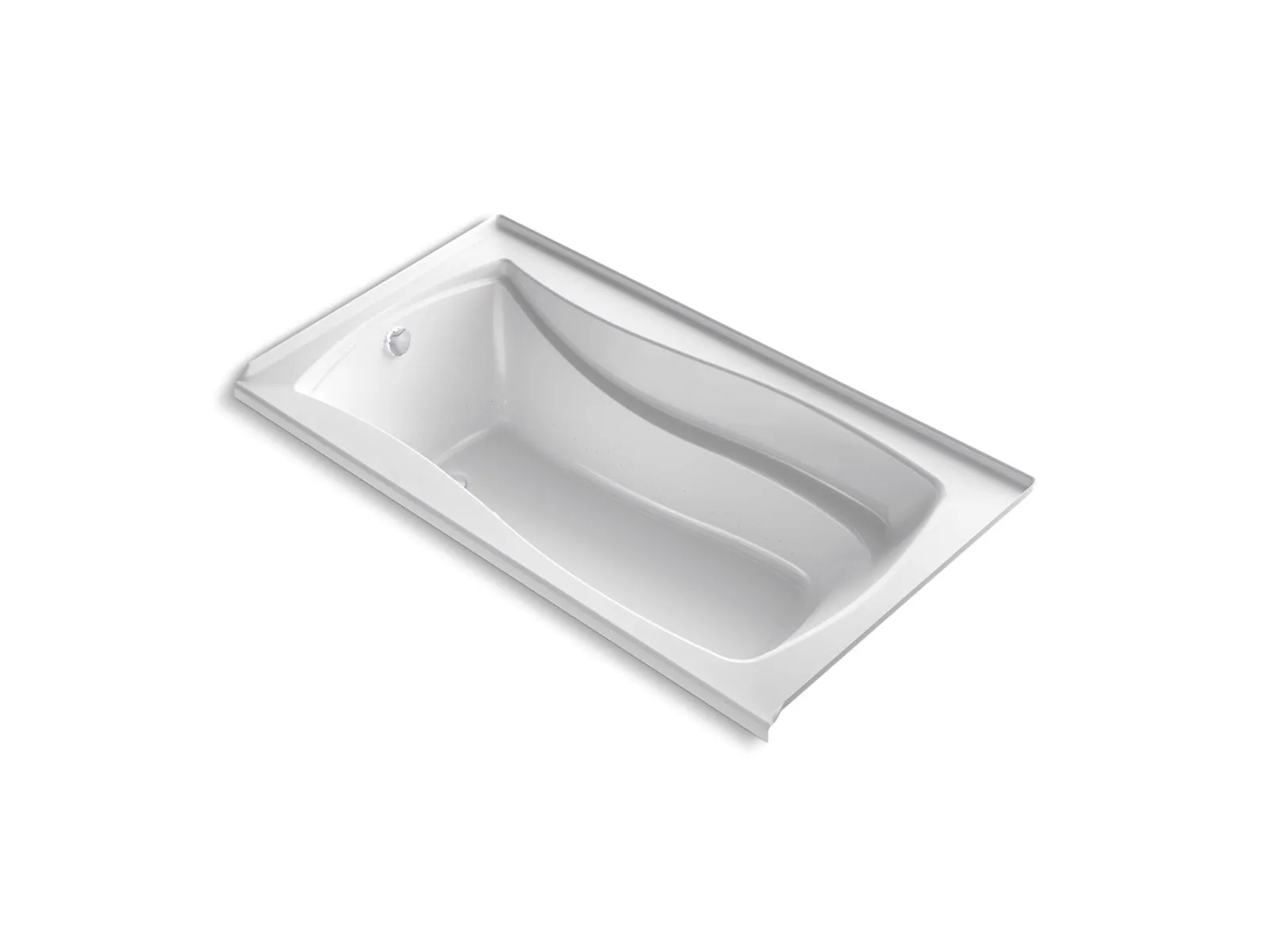 KOHLER K-1224-GHLF Mariposa 66" x 36" alcove Heated BubbleMassage air bath, left drain