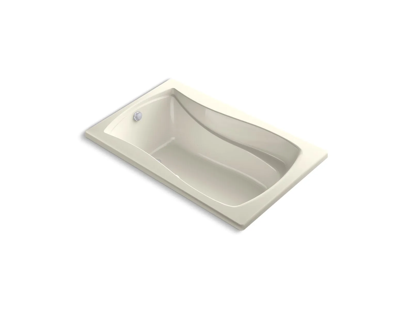 KOHLER K-1239-GH Mariposa 60" x 36" drop-in Heated BubbleMassage air bath