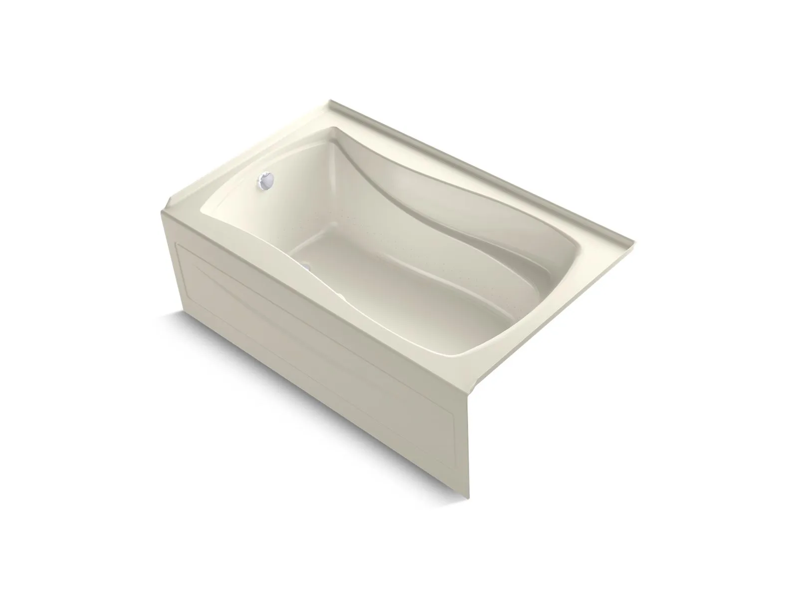 KOHLER K-1239-GHLA Mariposa 60" x 36" alcove Heated BubbleMassage air bath, left drain